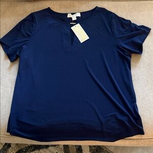 MICHAEL Michael Kors Navy Short Sleeve Top
